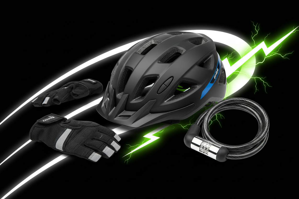 Accessoires vélo - fond noir