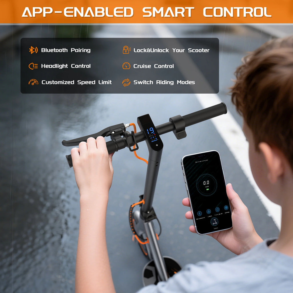 Trottinette Électrique 350W Pliable – 20km, App Mobile & 3 Vitesses