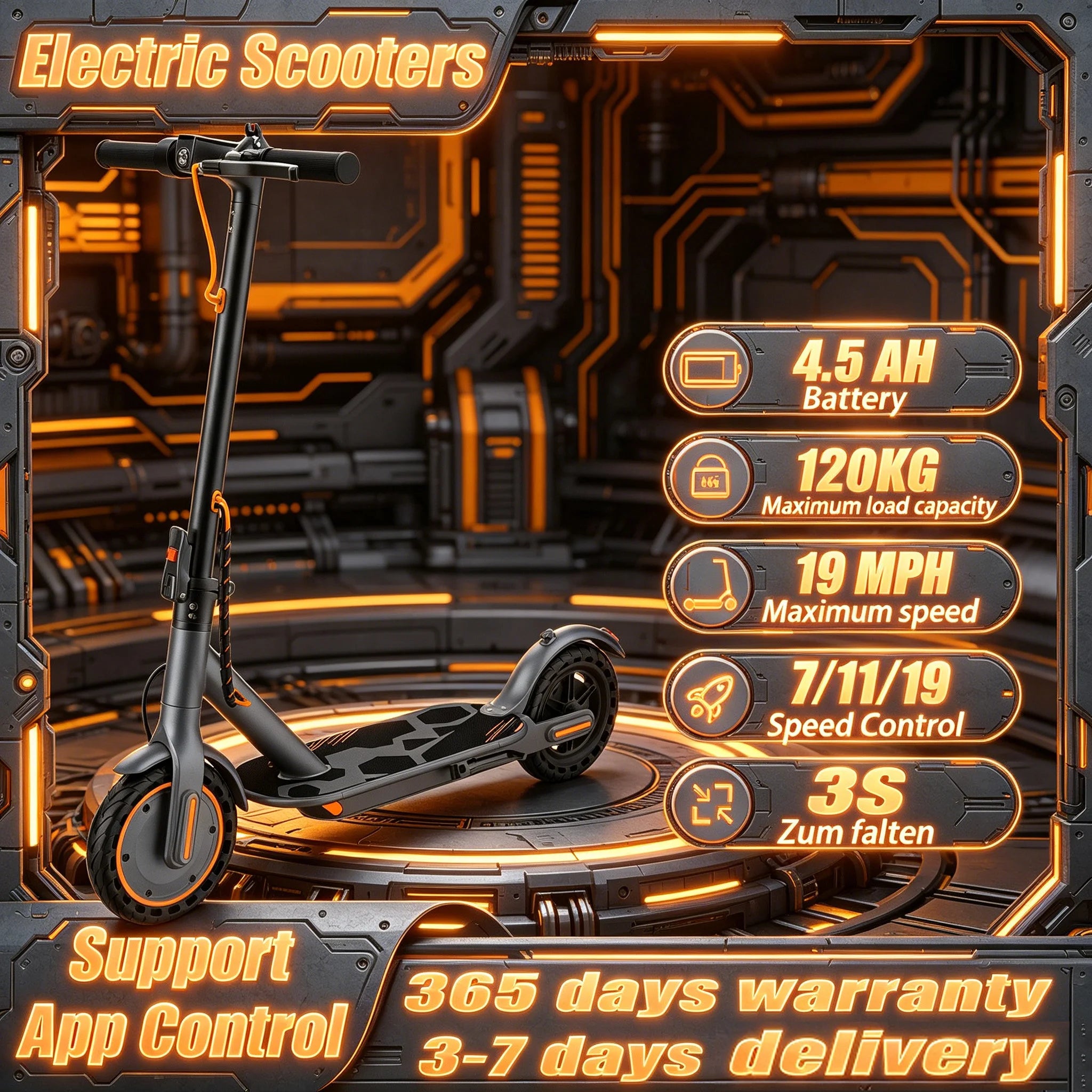 Trottinette Électrique 350W Pliable – 20km, App Mobile & 3 Vitesses