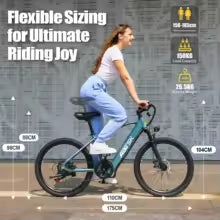 Vélo électrique Aairsk GT900, double suspension, gears à 21 vitesses
