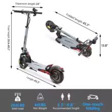 IENYRID A1 Trottinette électrique pliable 800W/48V/12.5 AH