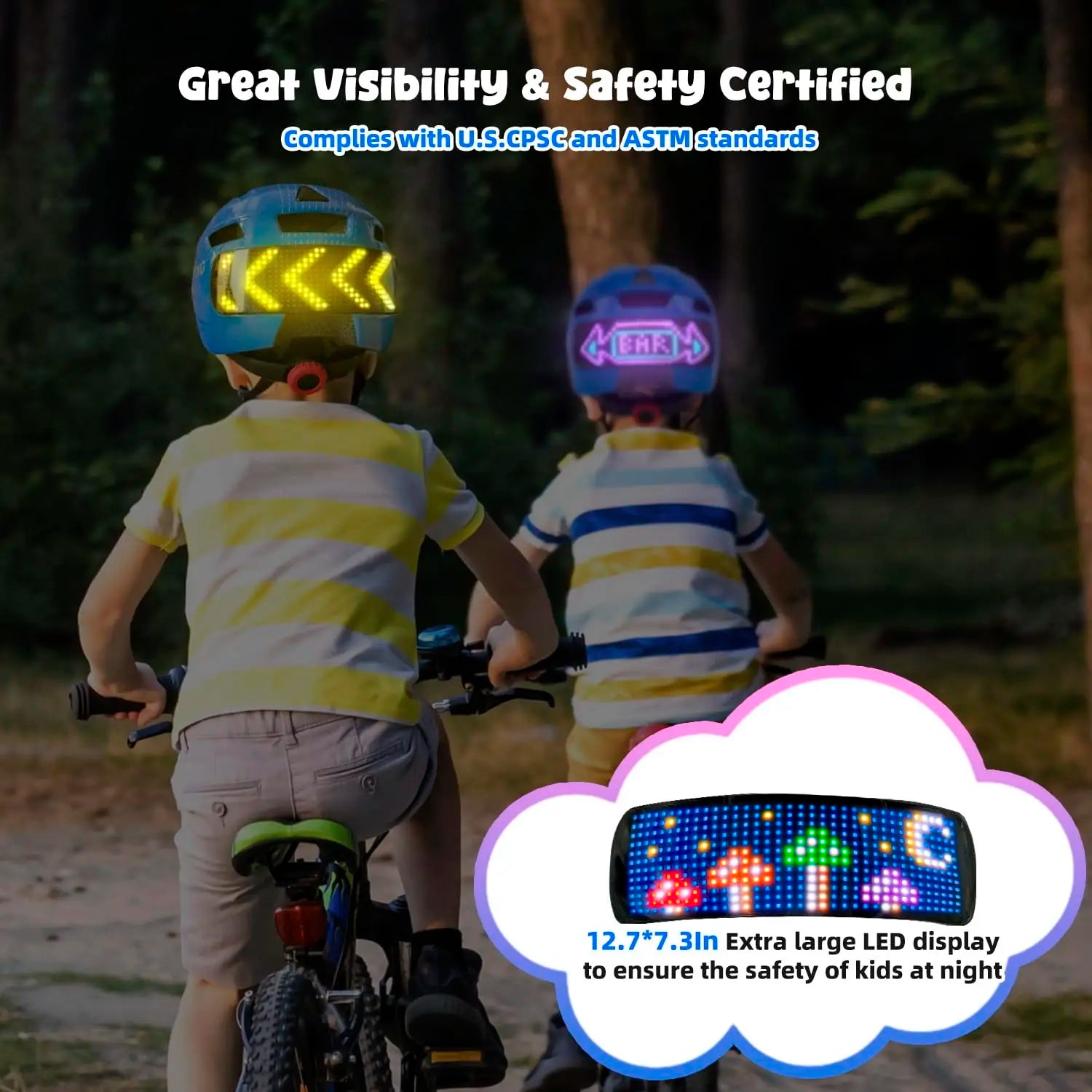 Casque Vélo Enfant avec LED – Sécurité & Confort