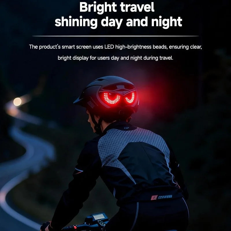 Casque Vélo & Moto LED Demon Eye – Sécurité Nocturne