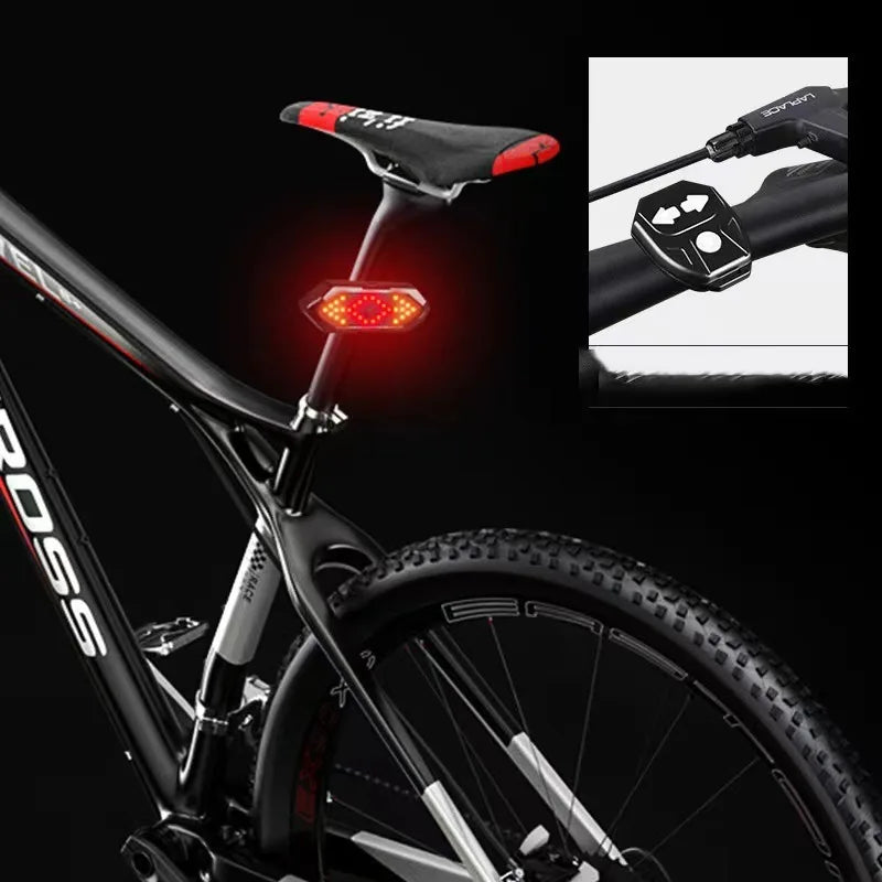 Clignotant de vélo avec klaxon, étanche IP66, Rechargeable par USB, feu arrière de sécurité LED pour vtt, accessoires de cyclisme sur route