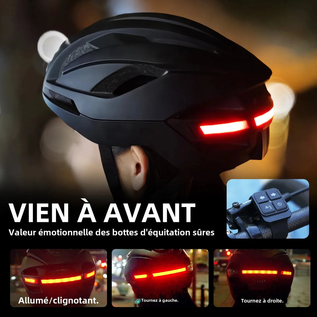 Casque Vélo Intelligent – Caméra 1080p, GPS & Bluetooth