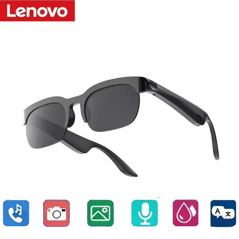 Lunettes Connectées Lenovo XG89 – IA, Caméra HD & Bluetooth