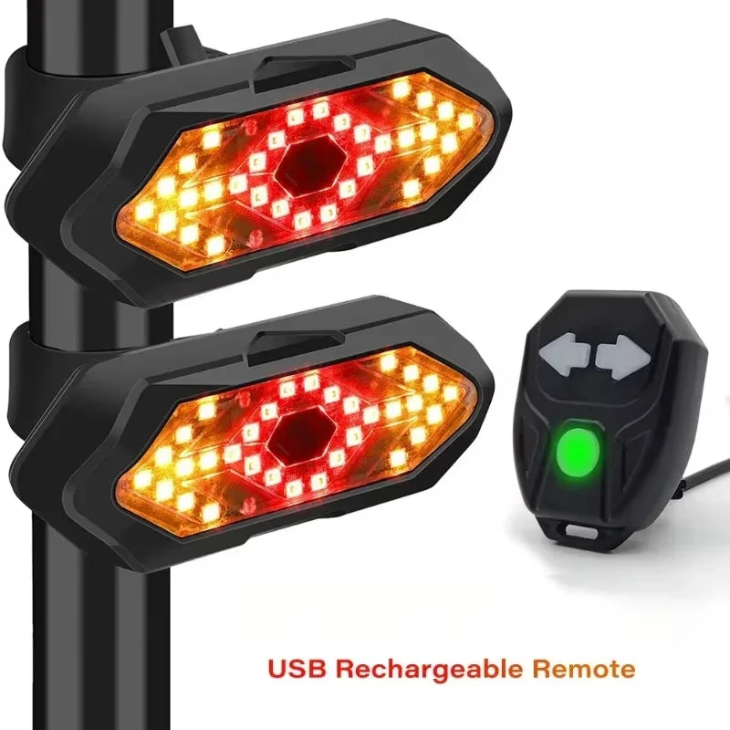 Clignotant de vélo avec klaxon, étanche IP66, Rechargeable par USB, feu arrière de sécurité LED pour vtt, accessoires de cyclisme sur route