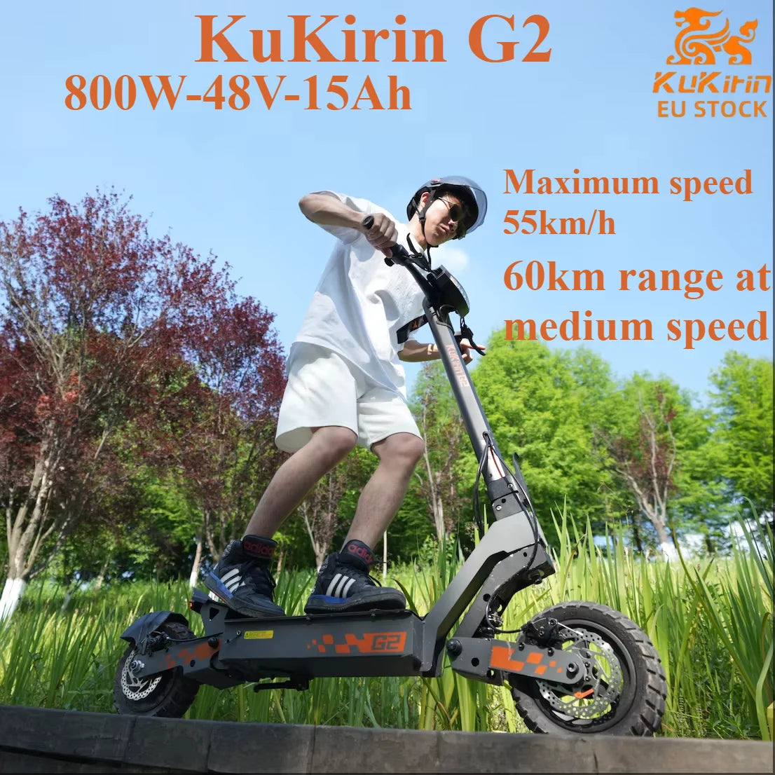 Trottinette Électrique KuKirin G2 – 800W, 60-80km d’autonomie