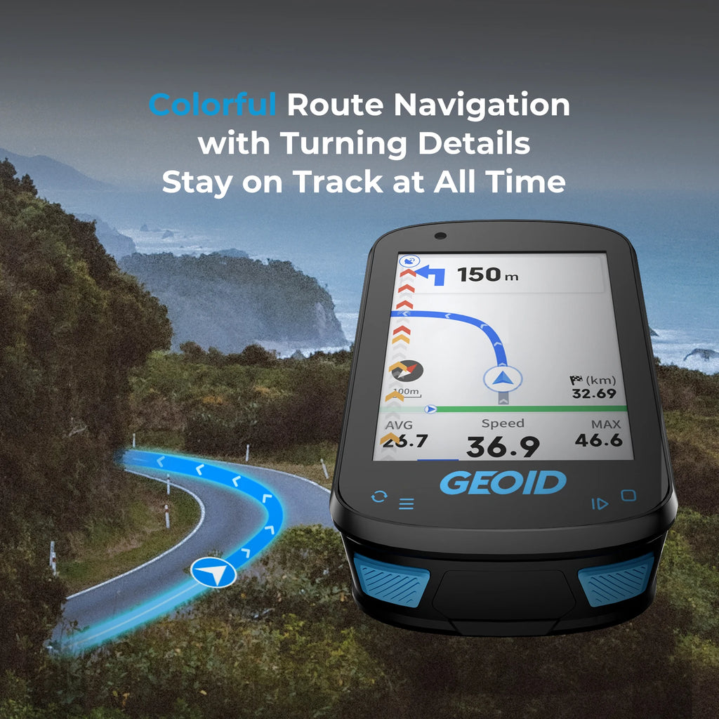 Compteur GPS Vélo GEOID CC600 – Écran Couleur & Wi-Fi