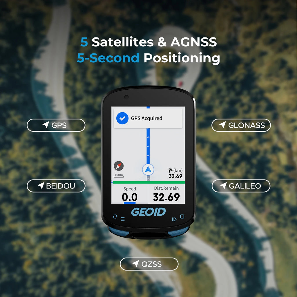 Compteur GPS Vélo GEOID CC600 – Écran Couleur & Wi-Fi