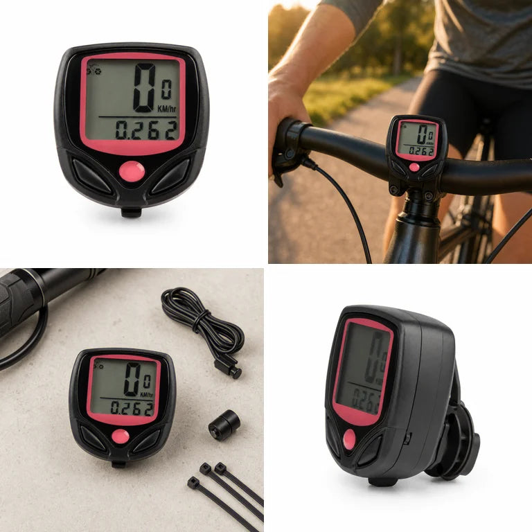 Compteur Vélo Filaire Multifonction – 15 Fonctions & Écran LCD
