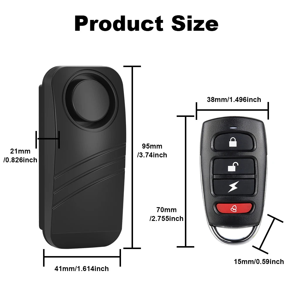 Alarme Antivol Vélo & Trottinette – Sans Fil & Étanche