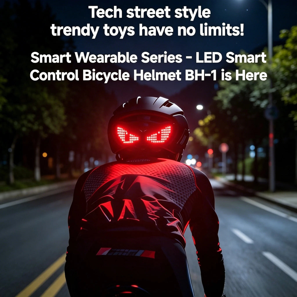 Casque Vélo & Moto LED Demon Eye – Sécurité Nocturne
