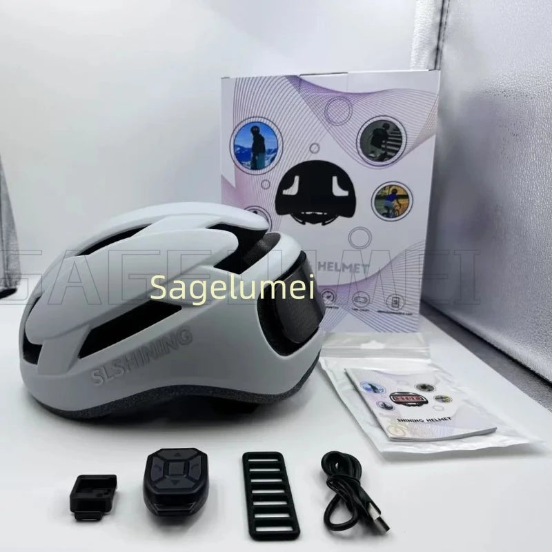 Casque Vélo LED Affichage Couleur – Réglable 58-61cm