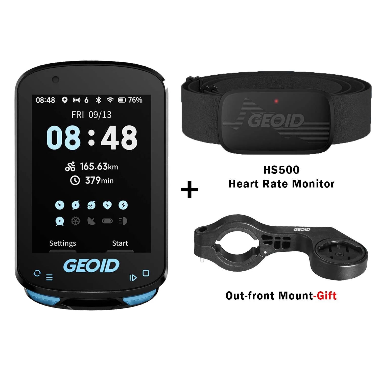 Compteur GPS Vélo GEOID CC600 – Écran Couleur & Wi-Fi