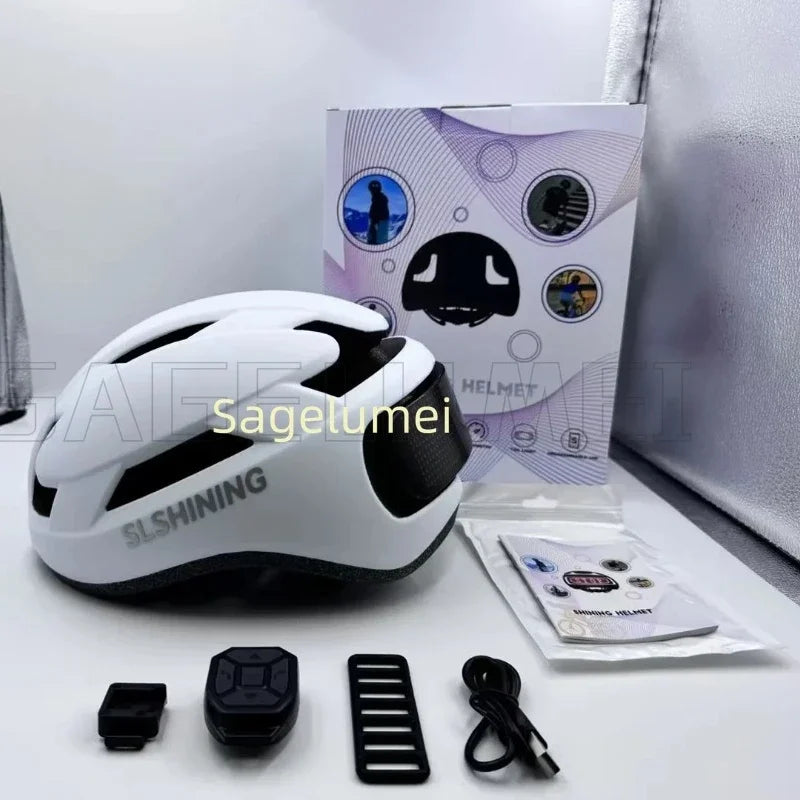Casque Vélo LED Affichage Couleur – Réglable 58-61cm