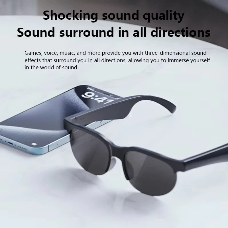 Lunettes Connectées Lenovo XG89 – IA, Caméra HD & Bluetooth