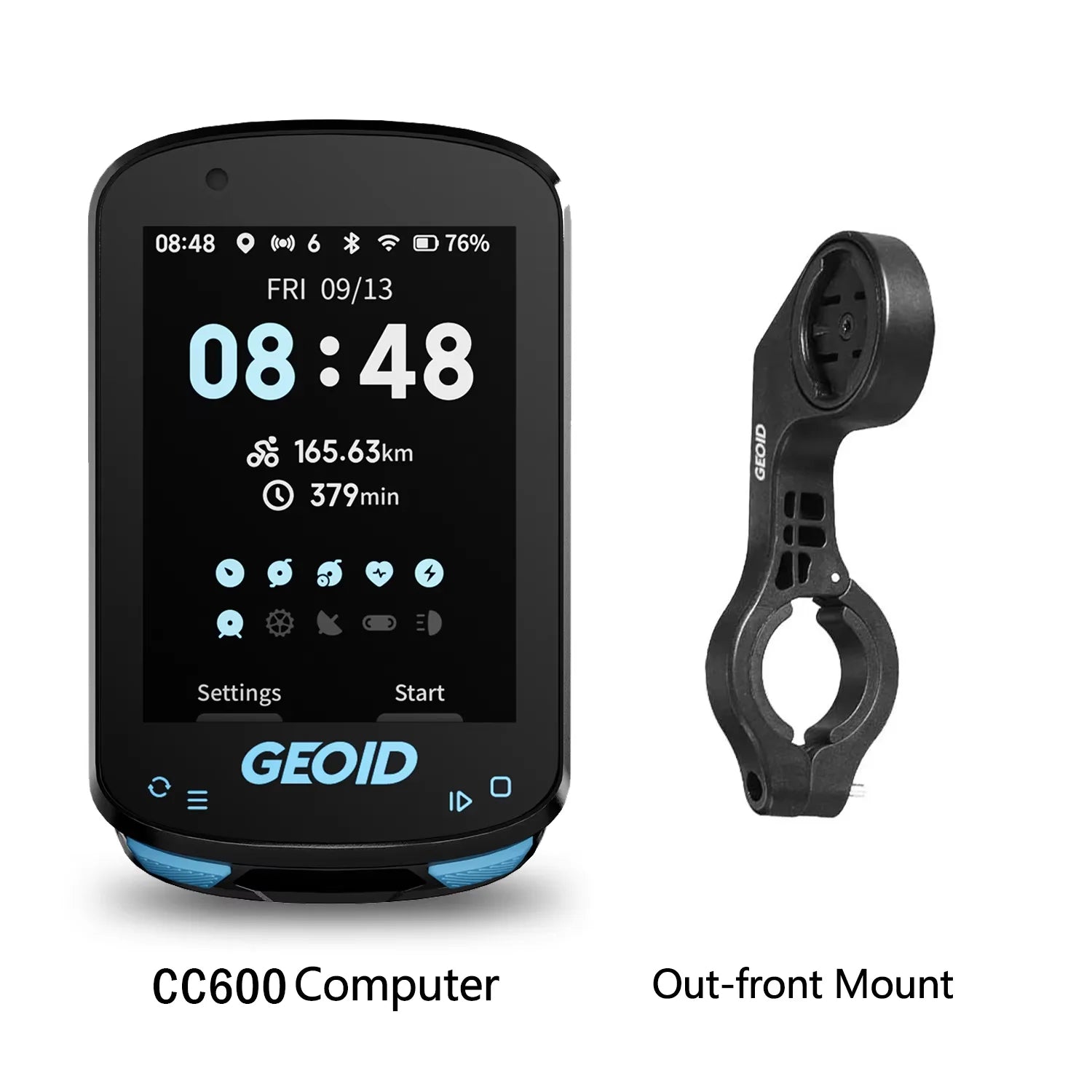 Compteur GPS Vélo GEOID CC600 – Écran Couleur & Wi-Fi