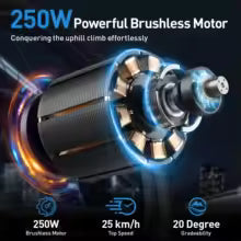 Vélo électrique avec moteur puissant de 250W, batterie au lithium 36V10AH 26Pouces