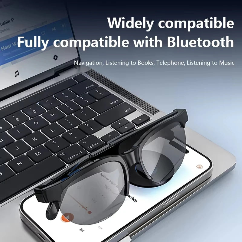 Lunettes Connectées Lenovo XG89 – IA, Caméra HD & Bluetooth