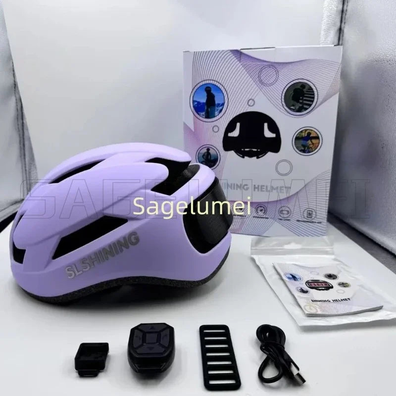Casque Vélo LED Affichage Couleur – Réglable 58-61cm