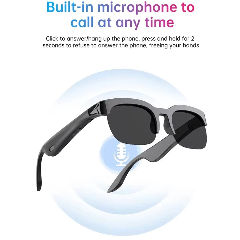Lunettes Connectées Lenovo XG89 – IA, Caméra HD & Bluetooth