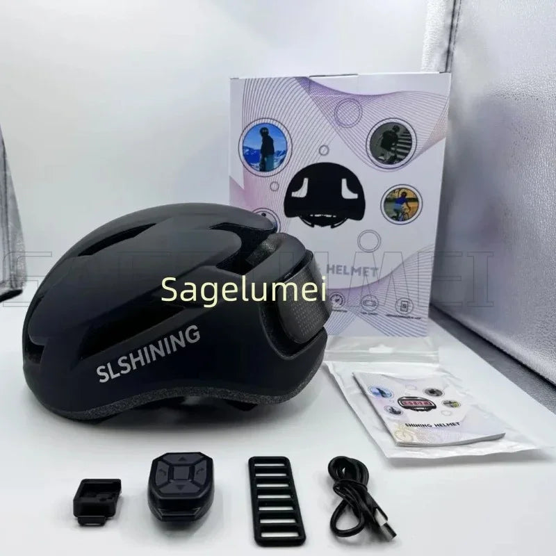 Casque Vélo LED Affichage Couleur – Réglable 58-61cm